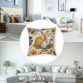 thumbnail image 5 of Ullo0ord Cute Cat Painting Pillow Covers Set of 2 Modern Sofa Cute Cat Throw Pillow Cover Decorative Home Outdoor Pillow Case Cushion Case for Couch Bed Car  18x18in, 5 of 7