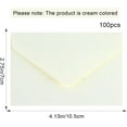 TRAHOO100 Pack Gift Card Envelopes White, 4"X2.75" Mini Envelopes