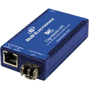 GIGA-MINIMC/LFPT TX/SFP REQUIRE ONE IE-SFP/1250 MODULE