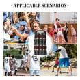 thumbnail image 6 of Sikiie Skull santa hat Basketball Jersey Reversible Men's Mesh Athletic Sports Shirts Training Practice S-4XLXX-Large, 6 of 6