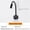 BLACK, variant on LED Gooseneck Wall Lamp, Adjustable Reading Light with On/Off Switch, Aluminum Body, AC Powered Bedside Wall Sconce for Bedroom Study, 120V Compatible