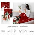 thumbnail image 4 of Christmas Snowman Throw Flannel Blanket 40x50In Winter Christmas Tree Cardinals Snow Red Super Soft Cozy Bed Blanket, Lightweight Plush Fuzzy Bed Throw for Bedroom Sofa Couch Living Room, 4 of 4