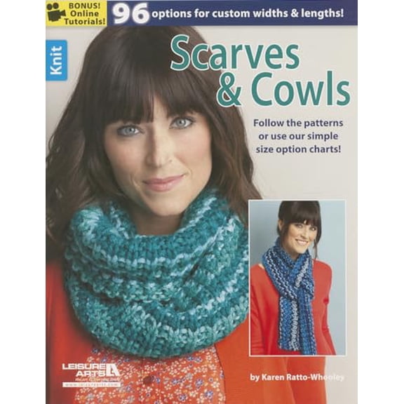 Pre-Owned Leisure Arts Knit Scarves and Cowls Book