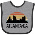 thumbnail image 3 of Inktastic Atlanta Georgia Skyline Vintage Boys or Girls Baby Bib, 3 of 4