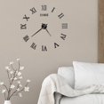 thumbnail image 4 of Reloj de pared DIY, de pared grandes, reloj de superficie de espejo, números sin marco Negro Gloria Reloj de pared de bricolaje, 4 of 9