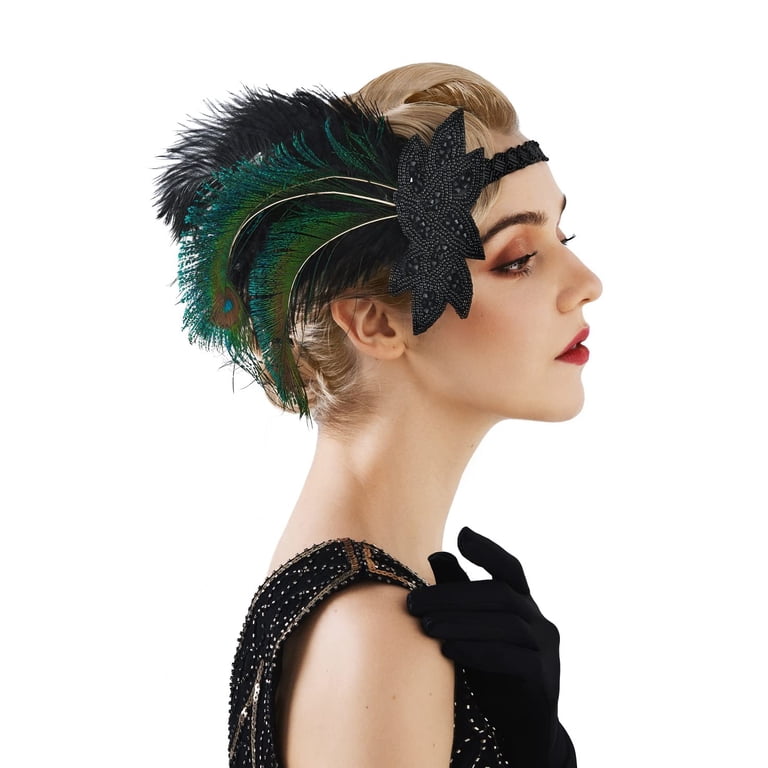 1920s Flapper Hairstyles With Headbands