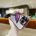 thumbnail image 4 of Glitter Powder Plating Butterfly Soft Phone Case Compatible with iPhone Case (Purple,iPhone 11 Pro Max), 4 of 7