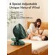 thumbnail image 2 of Mini ventilador con clip verde oscuro, pequeño ventilador USB con batería recargable de 4000 mAh, 4 velocidades, máximo 14 horas, pequeño y silencioso para cama, escritorio, cochecito -, 2 of 5