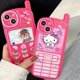 thumbnail image 3 of Funda de dibujos animados para iPhone 13, funda retro kawaii con espejo de maquillaje, suave, a prueba de golpes, de TPU, para niñas, niños y adolescentes., 3 of 5