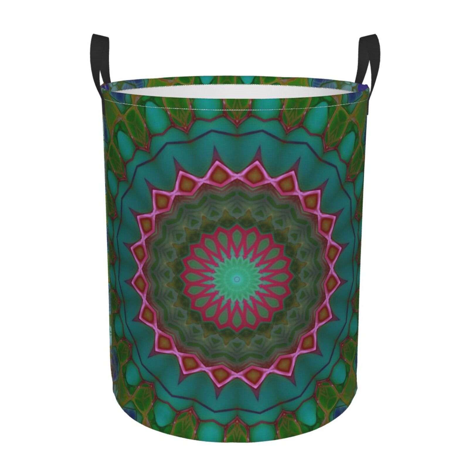 Foldable Laundry Basket With Handles - 60L Frog Pattern Hamper, Collapsible Storage Bin For Toys & Clothes