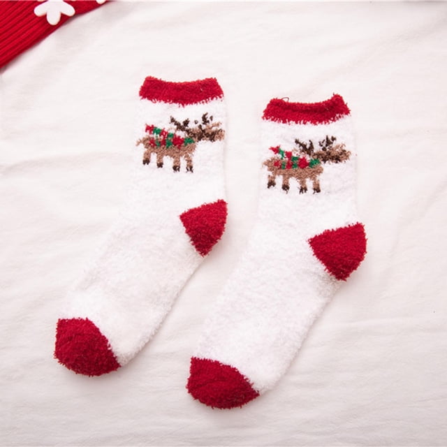 Women's Christmas Printed Socks Cute Warm Comfortable Socks Home Socks