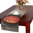 thumbnail image 1 of BSDHOME basket ball embedded in a brick wall Table Runner 16x72 inches, 1 of 4