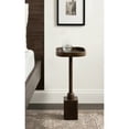 thumbnail image 2 of Kate and Laurel Woodrow Modern Mango Wood Square Drink Table, 10 x 10 x 24, Dark Brown, Transitional Rounded Square Mini Table for Use as Indoor Plant Stand or Wooden Living Room Accent, 2 of 9