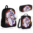 thumbnail image 2 of Ghostbusters Stay Puft Cartoon Backpack With Lunch Bag Pencil Case Pen Bag Satchel Daypack Insulated Potable Bento Bag 3 Pieces Set, 2 of 6