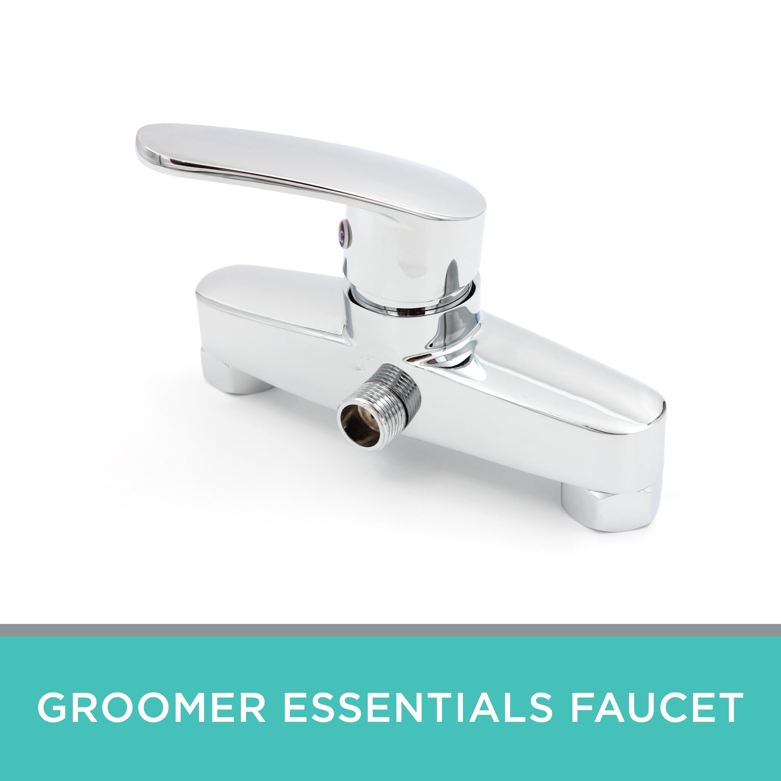 T&S PG-8WOAV-06 Wall Mount Pet Grooming Faucet With 8 Centers 6 Add On Nozzle Aluminum Spray Valve 9 Coiled Hose 6 Wall Bracket Overhead Swing Assembly And Vacuum Breaker