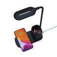 thumbnail image 2 of HESITONE LED Desk Lamp with Wireless Charger USB Charging Port with for Touch Control 3 Light Hues Pen Holder Box for Kid, 2 of 8