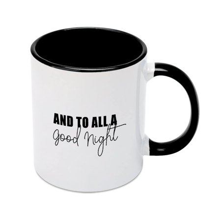 

Funny Coffee Mug Cute Ceramic Coffee Cup And to All A Good Night Mug Novelty Tea Cup Mug Housewarming Gifts for Women Men Friend Family 11oz