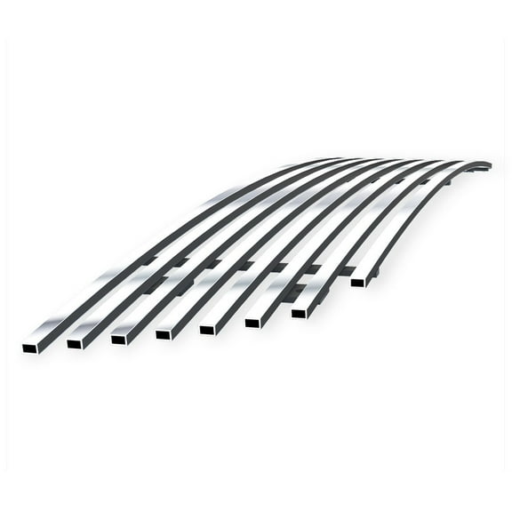 APS Premium 304 Stainless Steel Chrome Horizontal Billet Grille Grill Insert Compatible with Honda Accord 2006 2007 Coupe Lower Bumper N19-S43176H