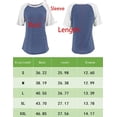 thumbnail image 6 of SUCS Women's Casual T-Shirts 3/4 Sleeve Color Block Cute Tops Comfy Blouses Long Sleeved Daily Top, 6 of 6