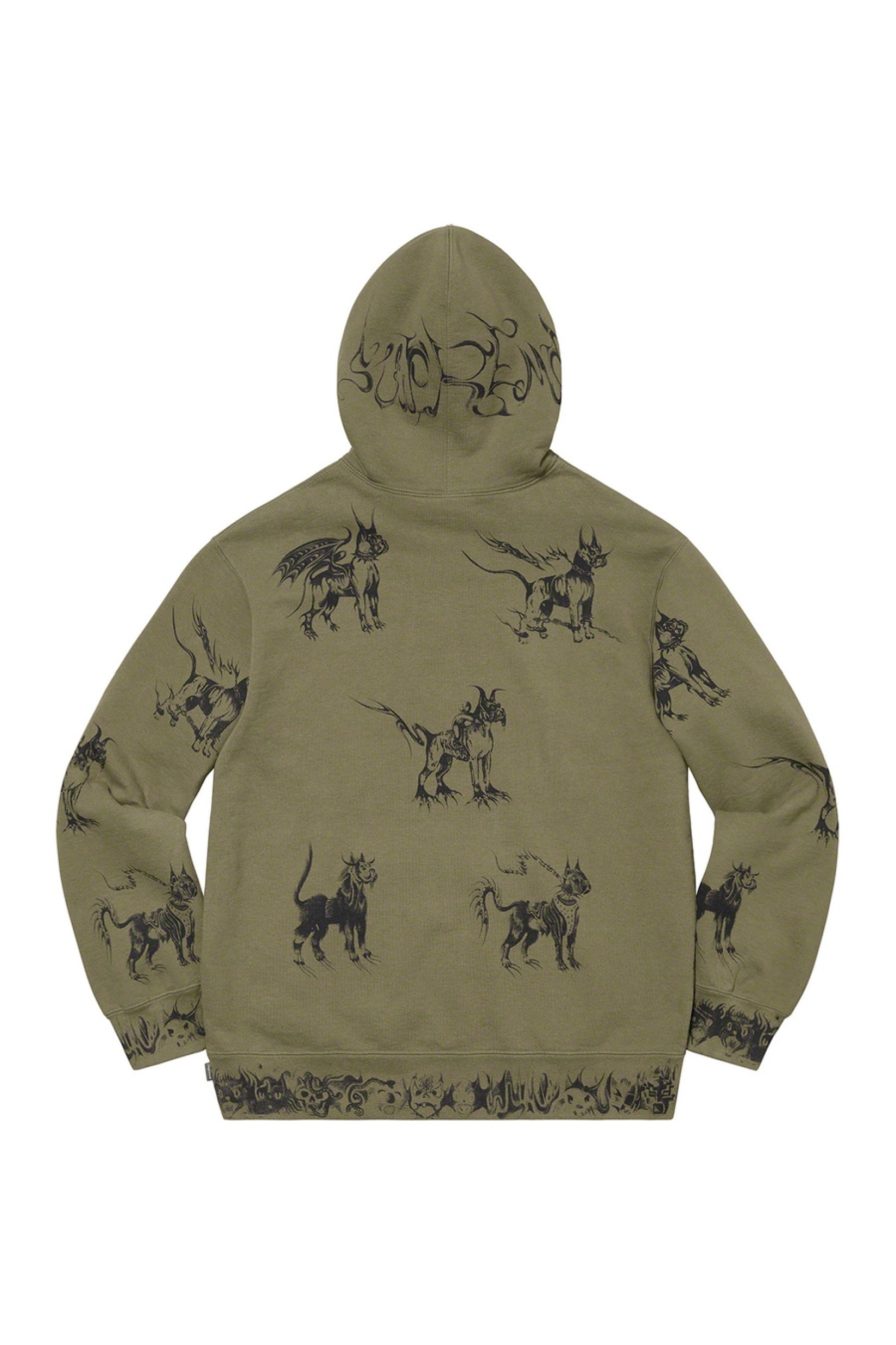 animals hooded sweatshirt supreme