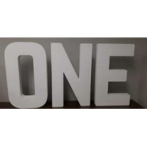 EPS Jumbo Smooth Foam Letters (24” High) - Free Standing ONE Letters Sign for Wedding, Parties - Crafts & Art Supplies