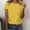 Yellow, variant on Women Summer Tops Striped Shirt Women Cropped Cotton Women Blouses for Seniors Summer Tops for Women 2025 Short Sleeve my recent orders