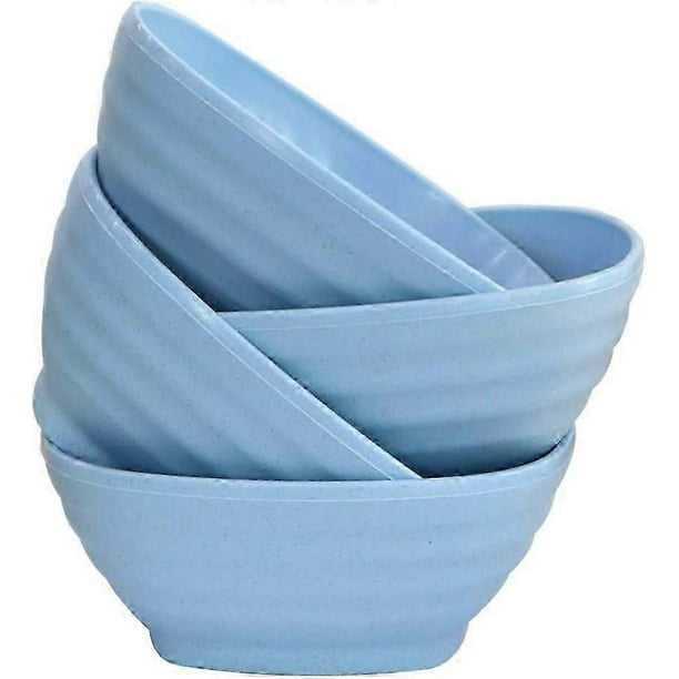 4Pcs 19OZ Reusable Wheat Straw Soup Bowl, Fiber Cereal Bowls, Unbreakable Snack Dessert