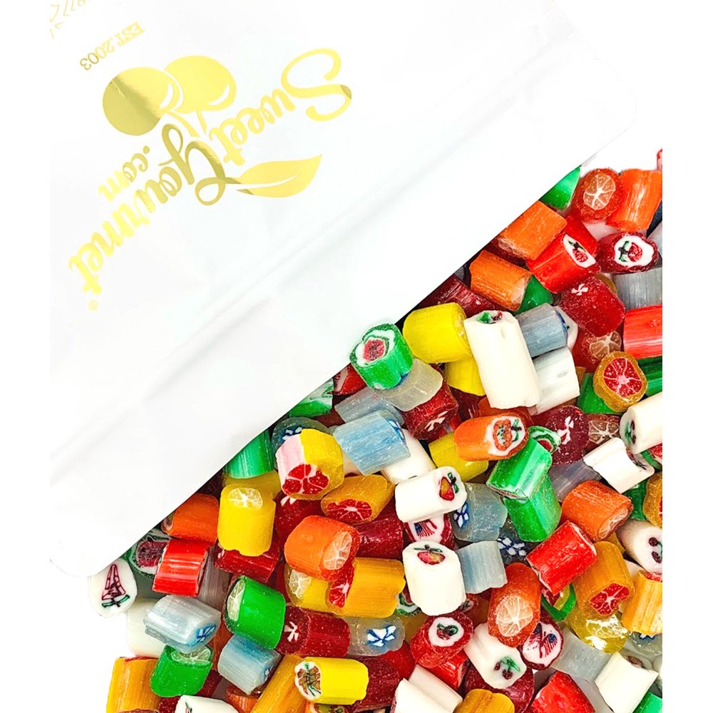 Christmas Cut Rock Hard Candy | Seasonal Bulk Unwrapped Retro Candy | 3