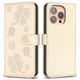 thumbnail image 1 of J4o For iPhone 16 Pro Max Case Four Leaf Clover Phone Protection v5e Leather Cover - Rose, 1 of 5