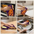 thumbnail image 5 of 6 Pcs Funny Kitchen Towels,Purple Halloween Jack Lanterns Microfiber Dish Towels,Kitchen Tea Towels,Kitchen Towel Set (18" X 26"), 5 of 7