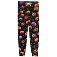 thumbnail image 6 of Men's Halloween Jogger Pajama Pants, Drawstring Two Pocket Printed Cuffed Lounge Sleep Trousers Nightwear Slacks, Purple, L, 6 of 7