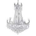 thumbnail image 2 of CWI Lighting Amanda 11 Light Down Transitional Metal Chandelier in Chrome, 2 of 5