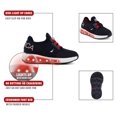 thumbnail image 2 of Nautica Kids Light Up Flashing Sneaker Athletic Slip-On Bungee Running Shoes Boy Girl Little Kid Big Kid-Neave Emboss-Navy Red-6, 2 of 7
