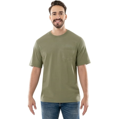 Brahma Men's Short Sleeve Workwear T-Shirt, Size S-4XLT (Men's, Big Men's, and Tall)