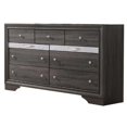 thumbnail image 4 of Gray and Silver Wood 3pc Full Size Set with Jewelry Storage Drawers, 4 of 5