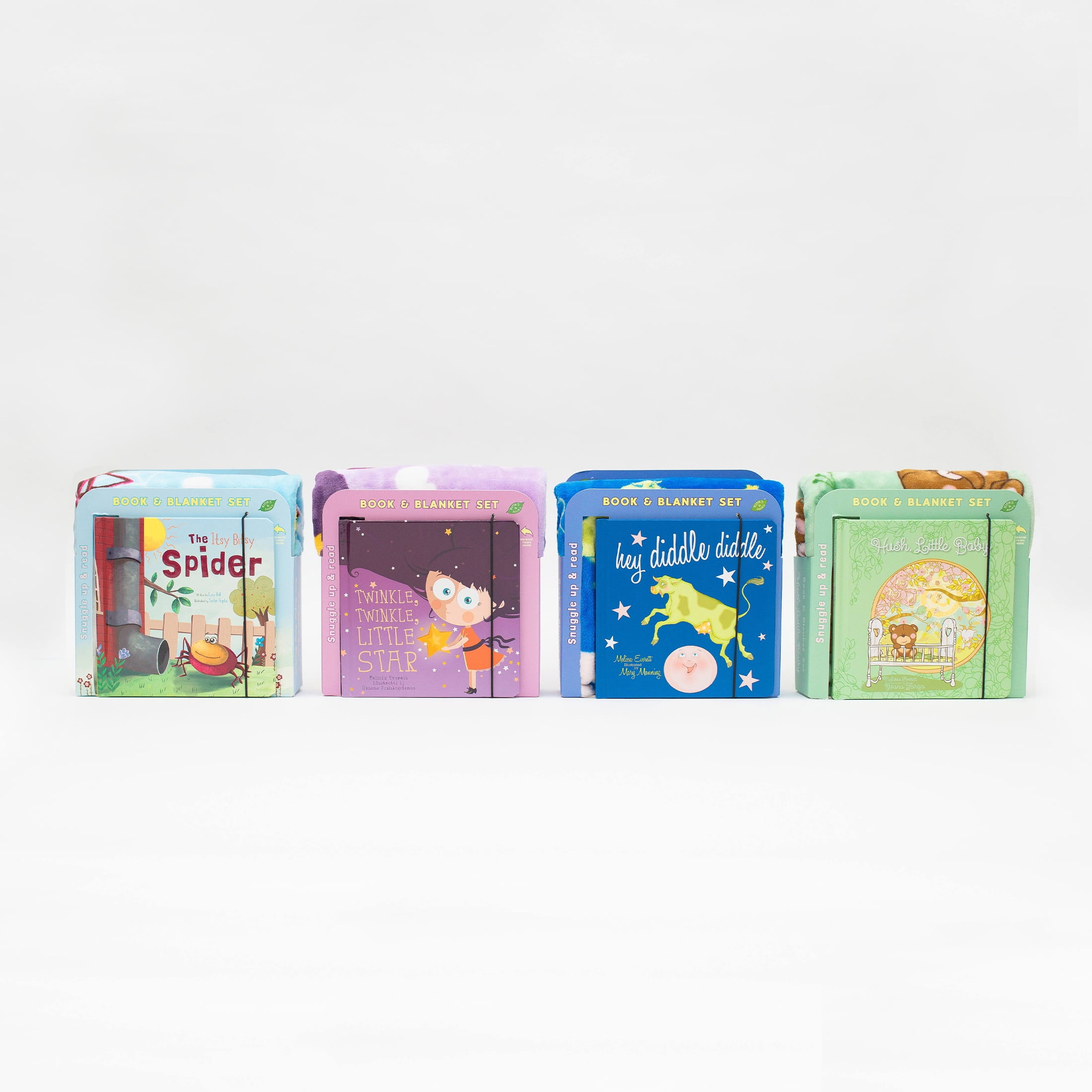 Binks & Books Hey Diddle Diddle Infant Story Book and Baby Blanket, Blue Unisex