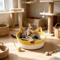 thumbnail image 5 of Yhmxh Cat Bed Basket with Knotted Toy Ball, Breathable Cotton Rope Kitten Sleeping Nest, Washable Cat Cave Bed, Durable Cozy Pet Sleeping Cradle for Indoor Cats Small Kittens Rest Playing Home Decor, 5 of 6