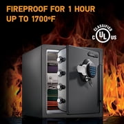 SentrySafe SFW123GDC Fire/Water Security Safe with Digital Keypad and Dual Key Lock, 1.2 Cu-Ft., Steel Grey