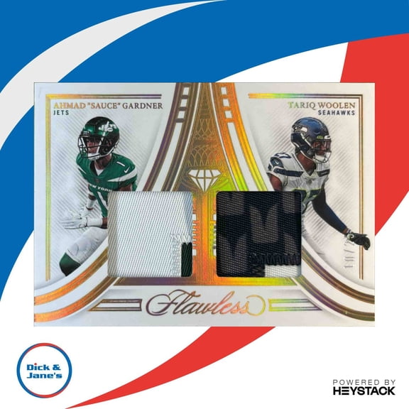 Panini Flawless Tariq Woolen DDM-CB Dual Diamond Memorabilia Football Card