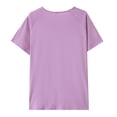thumbnail image 5 of Sjldqy Womens T Shirts Short Sleeve Crew Neck Solid Post Surgery Shirt Full Open Snap Recovery Adaptive Clothing Loose Fit Breathable Summer Tops Shirts For Women Size Xl Light Purple, 5 of 6
