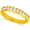 Yellow Gold, variant on 1 to 2.5 Carat (ctw) Round Diamond Ladies Channel Set Half-Way Semi-Eternity Wedding Anniversary Stackable Ring Band Ultra Premium Collection Platinum 1 Carat Size: 6.5
