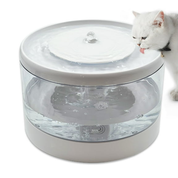 EVNELE Cat Water Fountain 81oz/2.3L, Automatic Pet Water Dispenser for Cats & Small Dogs, Ultra Quiet Pump, Detachable Tank, BPA-Free, Easy to Clean, Gifts for Christmas & Pet Lovers, White