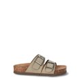 thumbnail image 2 of Time and Tru Women's Footbed Slide Sandals, Wide-Width Available, 2 of 5