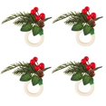 thumbnail image 5 of Juego de Servilleteros Navideños Servilletero Navideño Decoración de Mesa para Cenas Navideñas D, 5 of 5