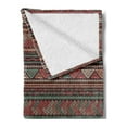 thumbnail image 2 of Boho Soft Flannel Fleece Throw Blanket, Hand Drawn Composition of Triangles Colorful Latin American Folklore Motifs, Cozy Plush for Indoor and Outdoor Use, 70" x 90", Multicolor, by Ambesonne, 2 of 5