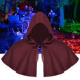 thumbnail image 3 of Cape d'Halloween Cosplay Tenue de Diable pour Femmes Hommes Déguisement Chic Poncho à Capuche Rouge, 3 of 9
