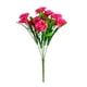 thumbnail image 1 of Cateissary 2 uds 5 tenedores 15 cabezas girasol Artificial estilo rústico decoración Floral del hogar Flores artificiales Rosa roja, 1 of 6