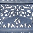 thumbnail image 6 of Benjara Jumbo 4 Panel Folding Room Divider Screen- Antique Blue Mango Wood, 6 of 16