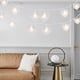 thumbnail image 2 of Cortina de 124 LED, 8 modos de iluminación, luces brillantes para bodas, fiestas, hogar, jardín, dormitorio, exteriores, interiores, decoraciones de pared. Blanco cálido, 2 of 9