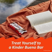 Kinder Bueno Milk Chocolate Bars with Crispy Wafer and Hazelnut Cream, 30 Count, 2 Bars per Pack, 1.5 oz Each